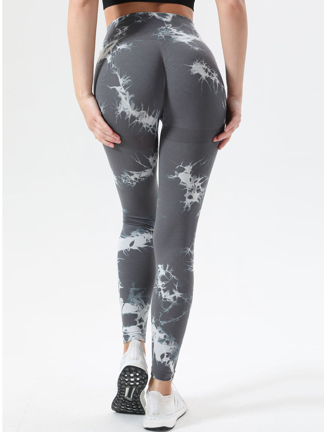 Letter Embroidered High Waist Legs