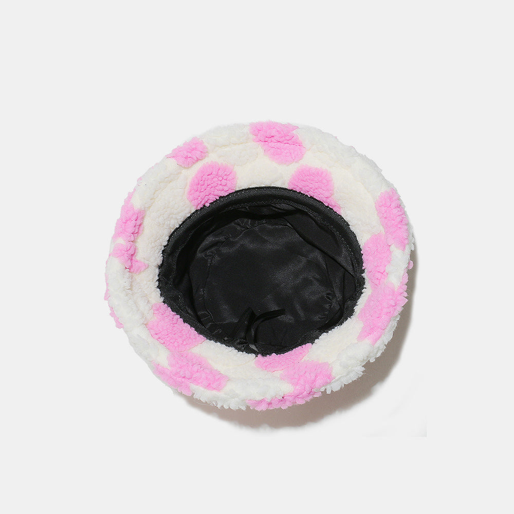 Contrast Heart Bucket Hat Polyester