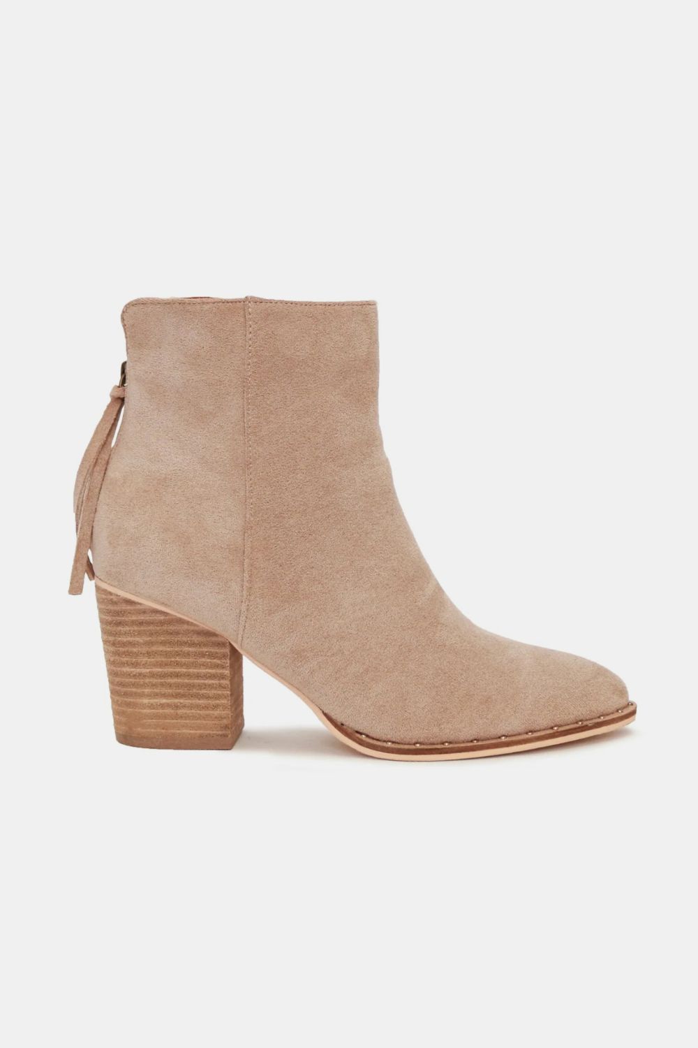 Suede Point Toe Ankle Booties Women