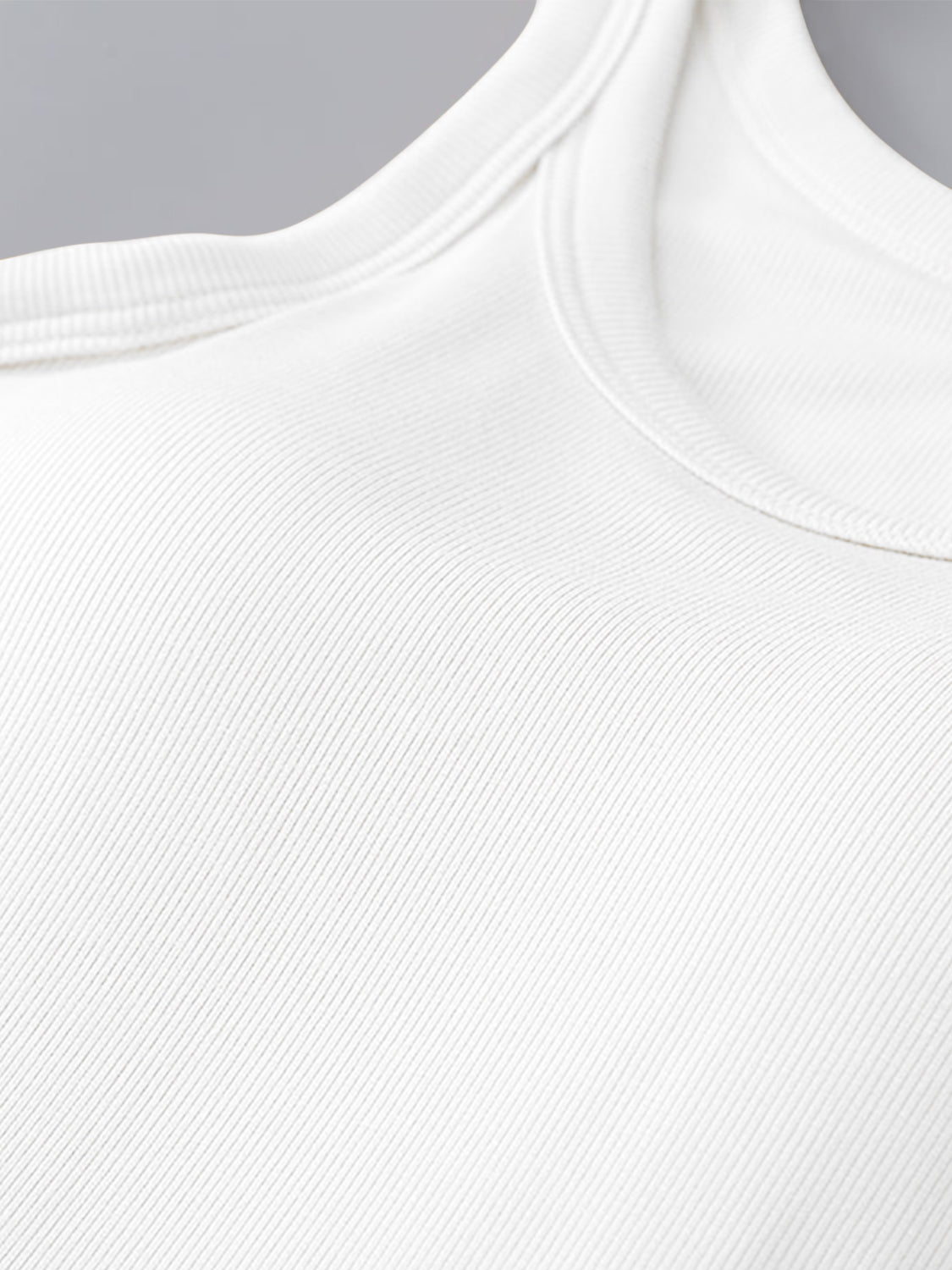 Round Neck Tank with Bra - Support