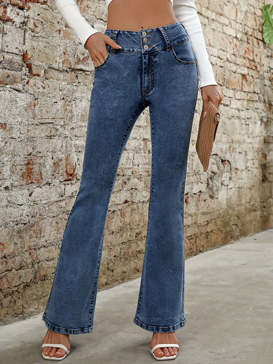 Classic Bootcut Jeans with Pockets