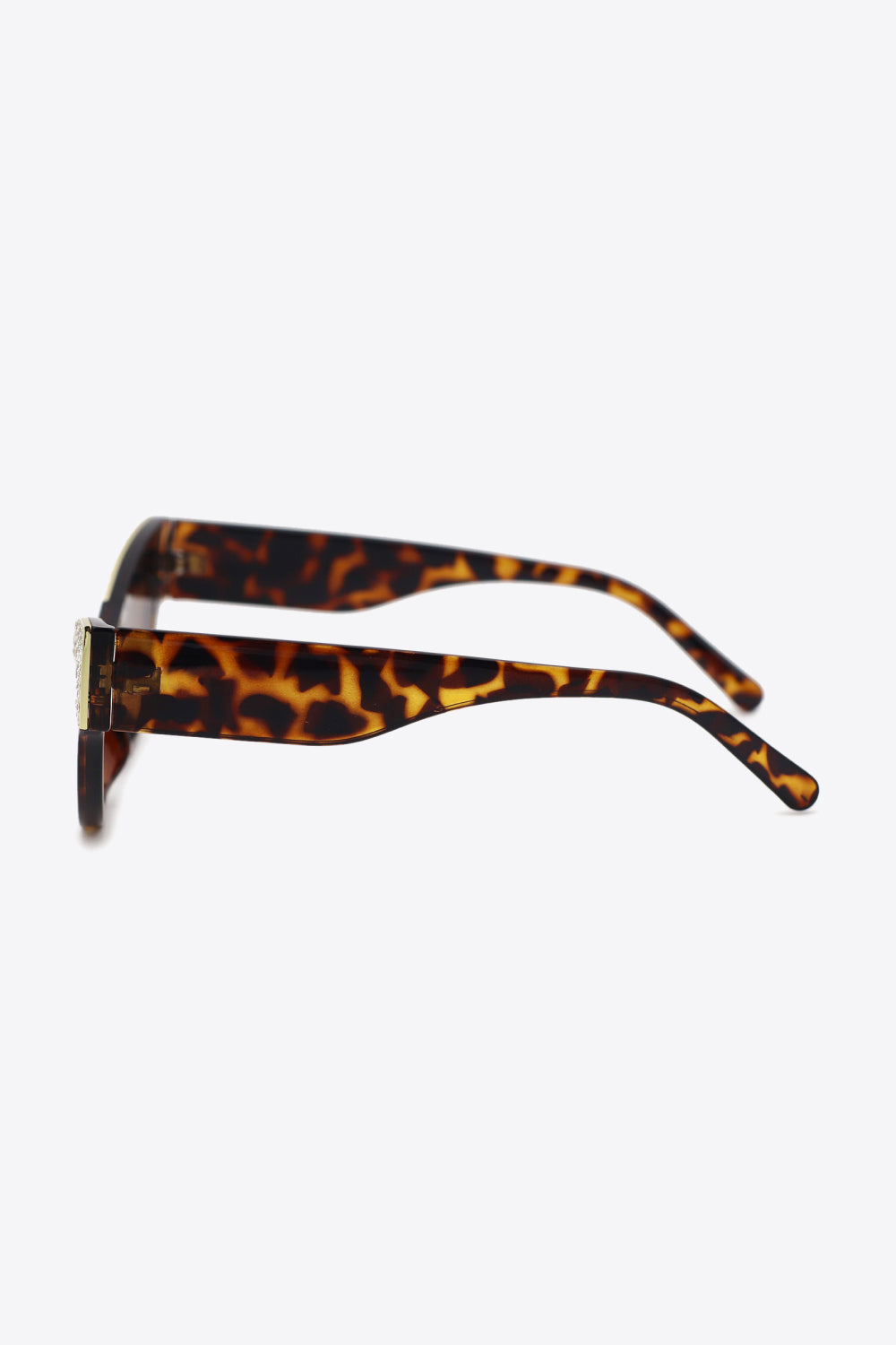 Rhinestone Cat-Eye Trim Sunglasses