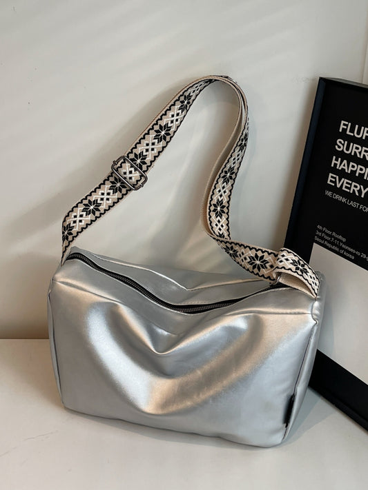PU Leather Adjustable Crossbody Bag