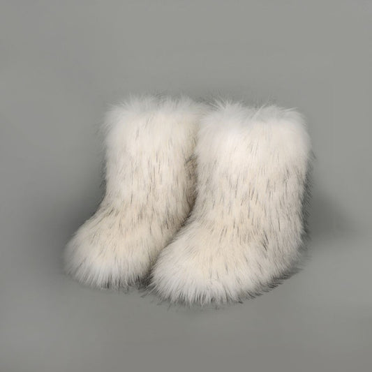 Thermal Fuzzy Platform Boots Cozy