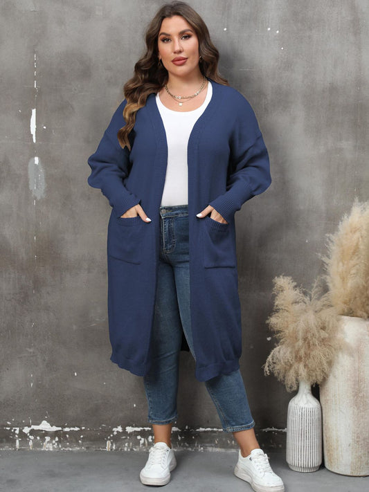 Plus Size Long Sleeve Cardigan