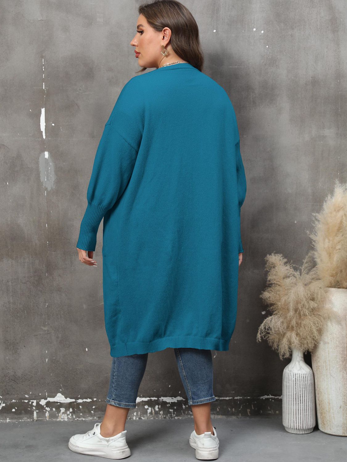 Plus Size Long Sleeve Cardigan